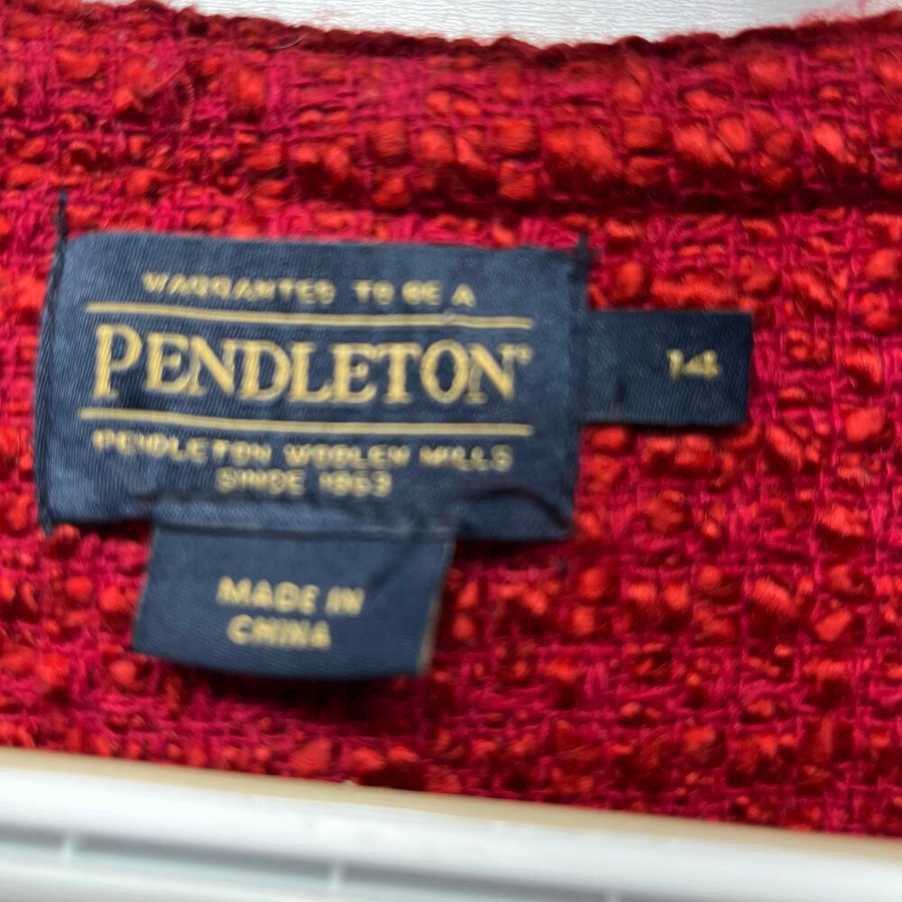 Pendleton Wool Blend Fully Lined Button Front Bla… - image 8
